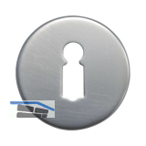 Schl�sselrosette BB WG D70, � 50 mm, mit Anschraubtr�ger "T", silber eloxiert