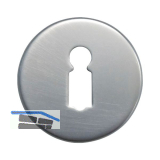 Schl�sselrosette BB WG D70, � 50 mm, mit Universaltr�ger "U", silber eloxiert