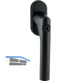 MARCHESI Fenstergriff GEHRUNG, Sperrzylinder, Edelstahl schwarz matt