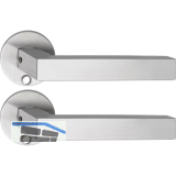 SOLIDO Solo Dr�ckergarnitur MALM� - Flachrosette rund, f�r Schl�ssel, Edelstahl