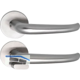 SOLIDO Solo Dr�ckergarnitur BELFAST - Flachrosette rund, WC, blind, Edelstahl