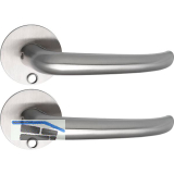 SOLIDO Solo Dr�ckergarnitur BELFAST - Flachrosette rund f�r Schl�ssel, Edelstahl