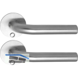 SOLIDO Solo Dr�ckergarnitur DUBLIN - Flachrosette rund, f�r Schl�ssel, Edelstahl