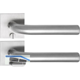 SOLIDO Solo Dr�ckergarnitur DUBLIN - Flachrosette eckig, WC, Not�ffner,Edelstahl