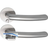 SOLIDO Solo Dr�ckergarnitur HELSINKI - Flachrosette rund, WC,Not�ffner,Edelstahl