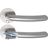 SOLIDO Solo Dr�ckergarnitur HELSINKI - Flachrosette rund,f�r Schl�ssel,Edelstahl