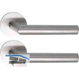 SOLIDO Solo Dr�ckergarnitur NORWEGEN - Flachrosette rund, WC, blind, Edelstahl