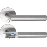 SOLIDO Solo Dr�ckergarnitur NORWEGEN - Flachrosette rund,f�r Schl�ssel,Edelstahl