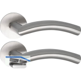 SOLIDO Solo Dr�ckergarnitur OSLO - Flachrosette rund, WC, blind, Edelstahl