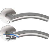 SOLIDO Solo Dr�ckergarnitur OSLO - Flachrosette rund, f�r Schl�ssel, Edelstahl