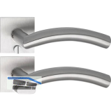 SOLIDO Solo Dr�ckergarnitur OSLO - Flachrosette eckig, WC, Not�ffner, Edelstahl