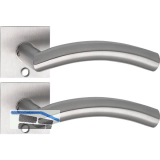 SOLIDO Solo Dr�ckergarnitur OSLO - Flachrosette eckig, f�r Schl�ssel, Edelstahl