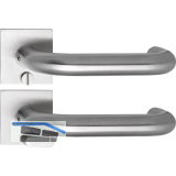 SOLIDO Solo Dr�ckergarnitur TALIN - Flachrosette eckig, WC, Not�ffner, Edelstahl