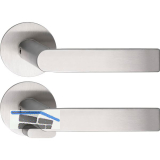 SOLIDO Solo Dr�ckergarnitur DOVER - Flachrosette rund, WC, blind, Edelstahl