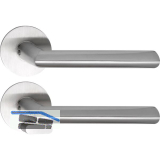 SOLIDO Solo Dr�ckergarnitur GLASGOW - Flachrosette rund, WC, blind, Edelstahl