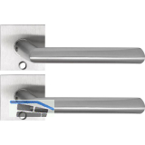 SOLIDO Solo Dr�ckergarnitur GLASGOW - Flachrosette eckig,f�r Schl�ssel,Edelstahl