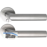 SOLIDO Solo Dr�ckergarnitur VADUZ - Flachrosette rund, WC, Not�ffner, Edelstahl