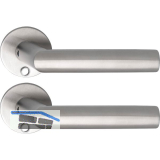 SOLIDO Solo Dr�ckergarnitur VADUZ - Flachrosette rund, f�r Schl�ssel, Edelstahl