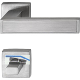 MARCHESI Dr�ckergarnitur Inlay WC, Edelstahl matt/Inlay Edelstahl matt