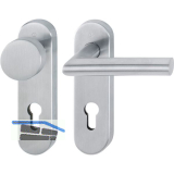 Objekt Wechselgarnitur AMSTERDAM auf Kurzschild PZ, Edelstahl matt