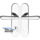 SH-Dr�ckergarnitur ALT-WIEN-auf Schild PZ88, mit Kzs. RC3, Edelstahl poliert