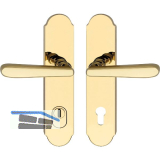 SH-Dr�ckergarnitur ALT-WIEN-auf Schild PZ88, mit Kzs. RC3, PVD-messingf�rbig