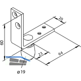 SOLIDO 100 F�hrungsrolle f�r Faltt�rbeschlag Kunststoff/Stahl verzinkt