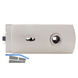 SOLIDO Schloss Studio Design BB mit 2 Schl�sseln 310-BB,Glas 8-10mm, mattnickel