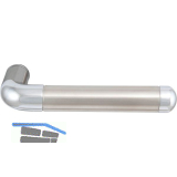 SOLIDO Dr�ckerpaar Monaco - ohne Rosetten, verchromt/Edelstahl matt