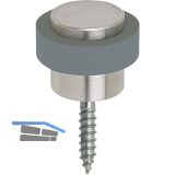 SOLIDO Bodent�rpuffer - � 48 mm, Edelstahl matt