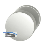 T�rknopf 23 0829 - auf Rosette, � 50 mm fest 55 mm, silber eloxiert