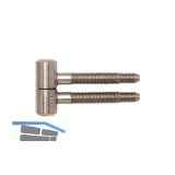 SOLIDO Einbohrband 2-tlg. mit Zylinderkopf, Holz, 16 mm, Stahl vernickelt