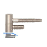 SOLIDO Stahlzargenband 2-tlg. mit Zylinderkopf, 16 mm, Stahl vernickelt matt