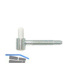 SOLIDO Einbohrband-Unterteil mit Zylinderk. � 16 mm, verstellbar, verzinkt