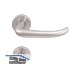 SOLIDO Dr�ckergarnitur BELFAST - auf Rosette WC, 38 - 45, Edelstahl matt FH