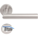 SOLIDO Dr�ckergarnitur NORWEGEN - auf Rosette BB, 38 - 45, Edelstahl matt