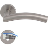 SOLIDO Dr�ckergarnitur OSLO - auf Rosette BB, 38 - 45, Edelstahl matt