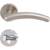 SOLIDO Dr�ckergarnitur GENF - auf Rosette PZ, vernickelt matt