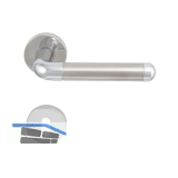 SOLIDO Dr�ckergarnitur MONACO - auf Rosette BB, verchromt/vernickelt matt