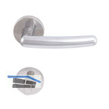 SOLIDO Dr�ckergarnitur PRAG - auf Rosette WC, verchromt