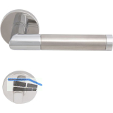 SOLIDO Dr�ckergarnitur RIO - auf Rosette WC, verchromt/vernickelt matt