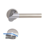 SOLIDO Dr�ckergarnitur SEVILLA - auf Rosette BB, verchromt/vernickelt matt