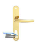 MARCHESI Dr�ckergarnitur PRAG - auf Schild PZ 88, messingf�rbig PVD