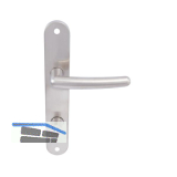 MARCHESI Dr�ckergarnitur PRAG - auf Schild WC 90, rechts, vernickelt matt