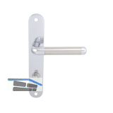 MARCHESI Dr�ckergarnitur MONACO - Schild WC 90, rechts,verchromt/vernickelt matt