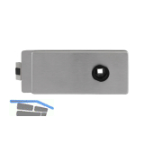 SOLIDO Schloss Studio SQUARE 508-UV-H unversperrbar, Glas 8-10mm, Edelstahl