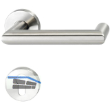 SOLIDO FH-Dr�ckergarnitur SYLT - auf Rosette PZ, 35 - 45, Edelstahl matt