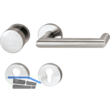 SOLIDO FH-Wechselgarnitur SYLT - auf Rosette PZ, 35 - 45, Edelstahl matt