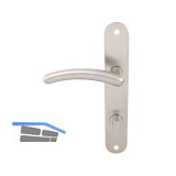 MARCHESI Dr�ckergarnitur GENF - auf Schild WC 90, links, vernickelt matt