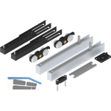 SOLIDO 100 Beschlagset Holz mit Einzugsd�mpfung beidseitig minimale Einbauh�he